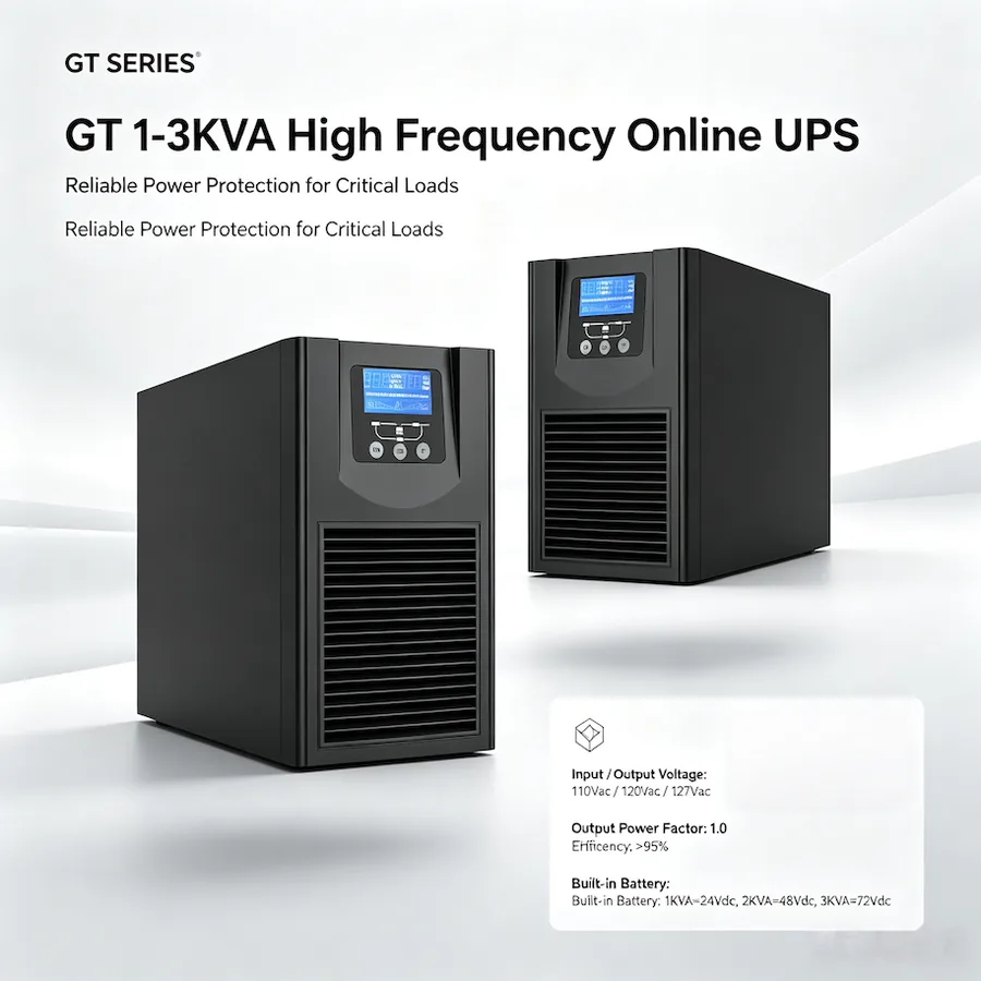 GT series 1-3KVA high frequency online UPS, 110Vac